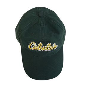 Cabela's Adjustable Men's Green Cloth Hat, One Size Fits Most